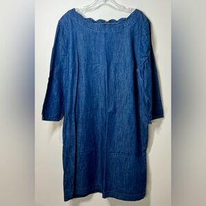 Talbots Denim Shift Dress, 16